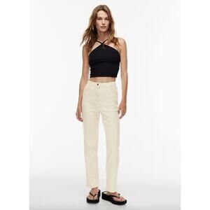 Aritzia Cream Straight Leg Pants